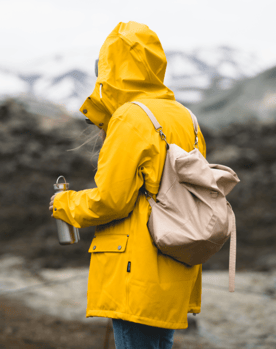 Person in yellow jacket